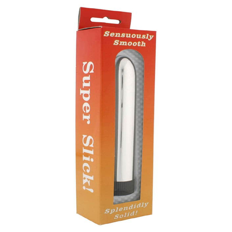 Super Slick Vibrator Silver - Vibrátor